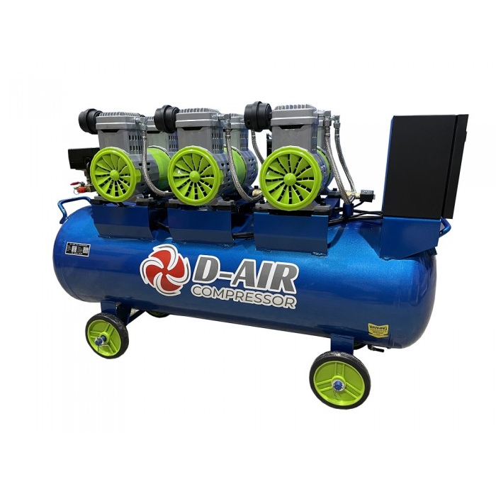 New Project (97) Bezeļļas virzuļu kompresors OFC-1500H-100 klūsais (380V) D-AIR - Image 1